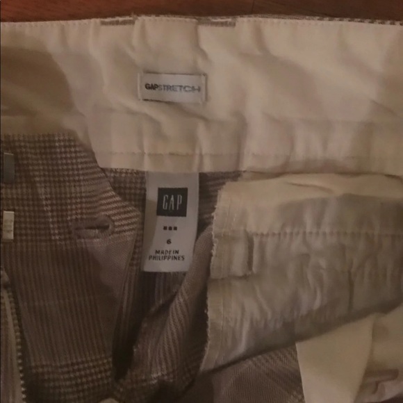 GAP STRETCH Striped Brown & Blue Wide Leg Pants 6 - Picture 3 of 8